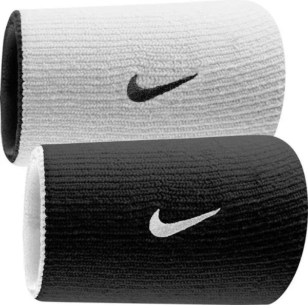 Nike Dri-Fit Home & Away Doublewide Wristbands Red/White