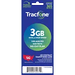 Tracfone $60 1200 Min, 1200 text, 3 GB Data 365–Day Plan [Physical Delivery]