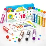 Shuttle Art Dot Markers, 10 Colors Bingo Daubers with Dot Coloring Book for Todd