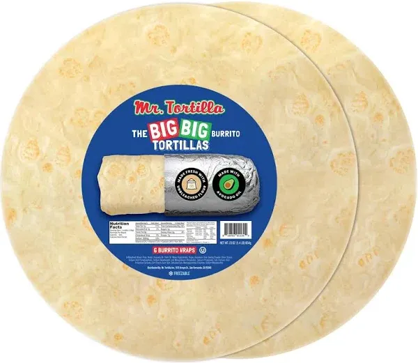 Mr. Tortilla Big Big Burrito Wraps