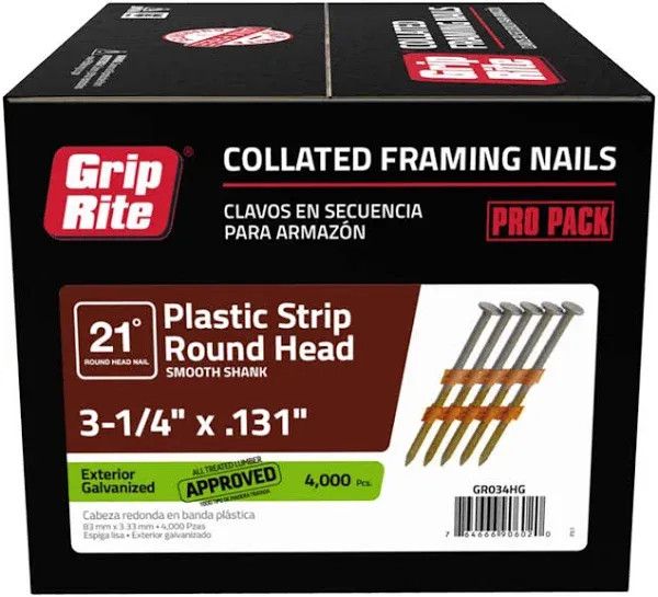 Grip-Rite 3-1/4" Stick Nail GR034HG