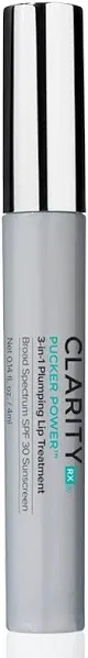 Pucker Power 3-in-1 Hydrating Lip Plumping Treatment, Natural Plant-Based Ant...