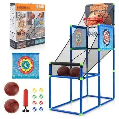 Costway Kids Basketball Arcade Game with Electronic Scoreboard and Sound Effect