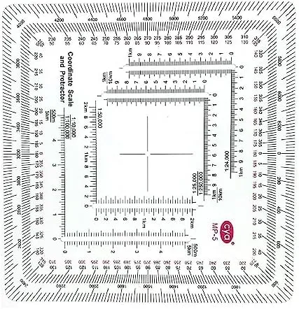 Gotical Military Style MGRS/UTM Coordinate Grid Reader