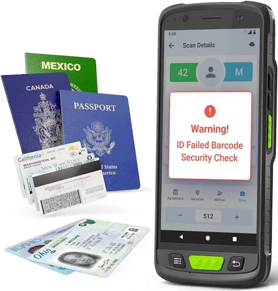 IDWare 9000 Handheld ID & Passport Scanner