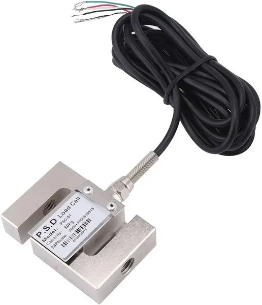 Portable S type Beam High Precision Load Cell Scale Sensor 50/100/ 300/2000 KG for Hopper Weight High Pressure Tension Weighing(100kg)