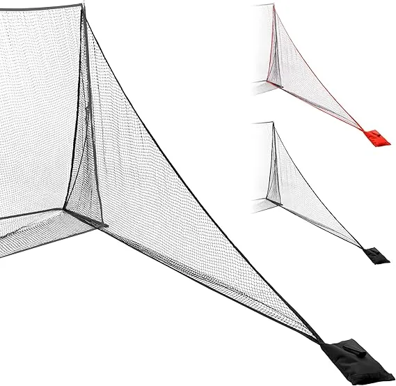 GoSports Shank Net Attachment for Golf Hitting Nets - Black or Red