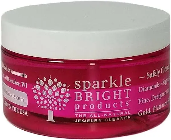 Sparkle Bright Jewelry Cleaner | 4oz. Jar w/ Dip Tray &amp; Brush