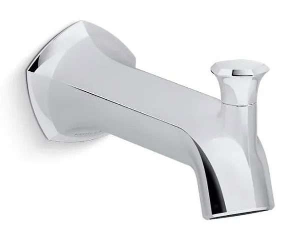 Kohler 27023-CP Occasion Wall-Mount 8&#034; Bath Spout Bathtub Spout Polished Chrome