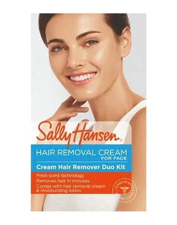 ##SALLY HANSEN HAIR REMOVER FACE CREAM KIT 2OZ