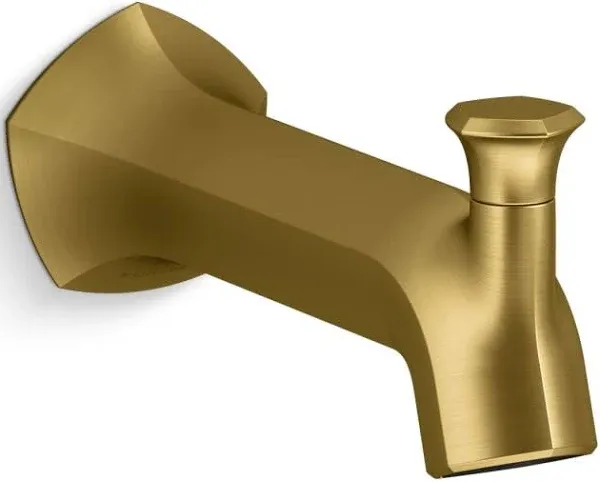 KOHLER Occasion Wall-mount bath spout with Straight design and diverter