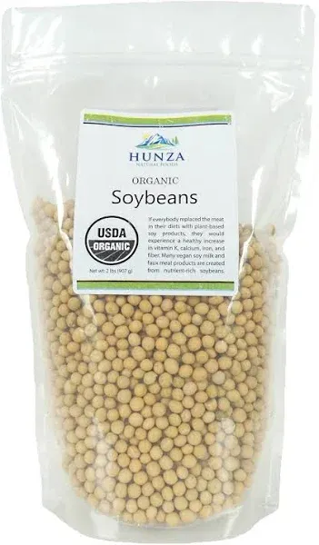 Hunza Organic Soybeans (2 lbs)