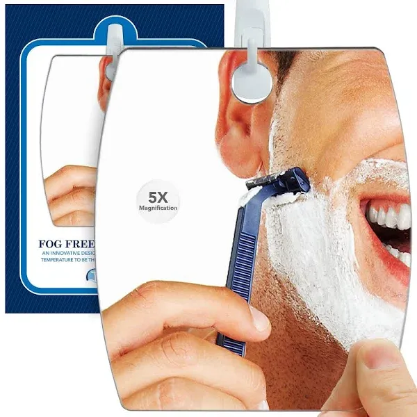 The Shave Well Company Deluxe Anti Fog Shower Mirror