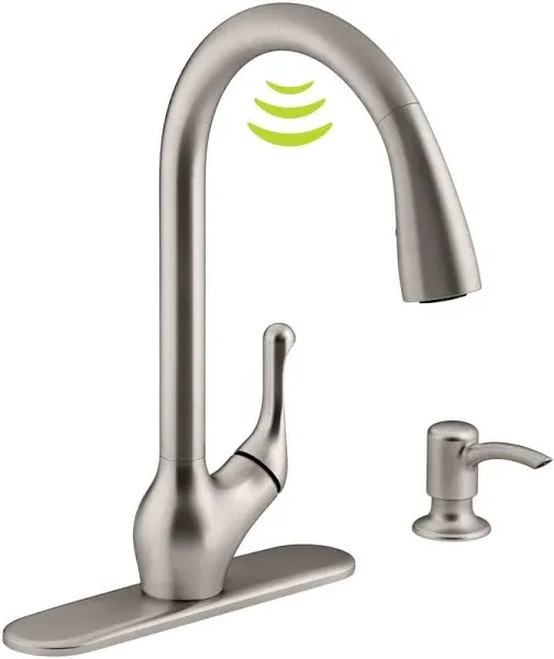 Kohler Barossa Kitchen Faucet Vibrant Stainless Touchless MSRP $326