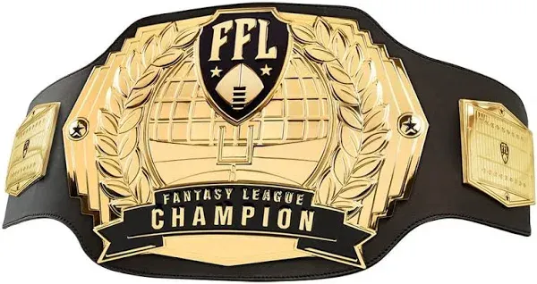 TrophySmack Fantasy Football Championship Belt -Customizable Championship title Belt Award Winner