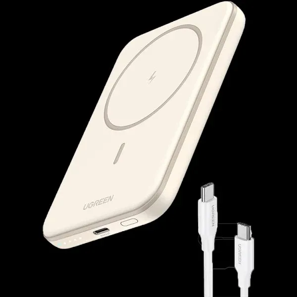 Fast Charging Portable Charger Power bank for iPhone, 5000mAh Wireless ,  White