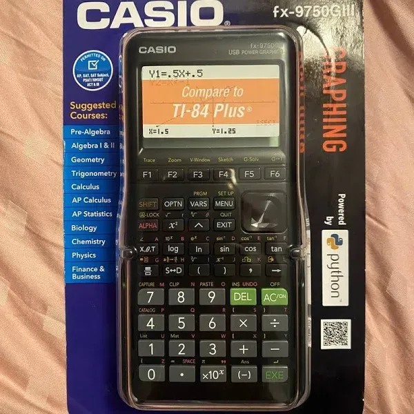 Casio fx-9750GIII Graphing Calculator - Black. Comes with battery