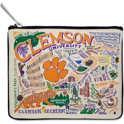 Catstudio Clemson University Collegiate Zip Pouch