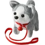 Plush Husky Toy Puppy Electronic Interactive Dog - Walking, Barking, Husky Dog