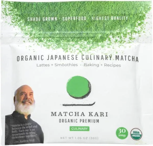 Dr. Weil Matcha Kari - Organic Matcha Green Tea - 100 grams - Japanese Culina...