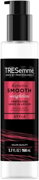 TRESemmé Perfecting Leave-In Lotion Keratin Smooth for Reducing Frizz & Sealing Split Ends, Weightless, 5.7 oz