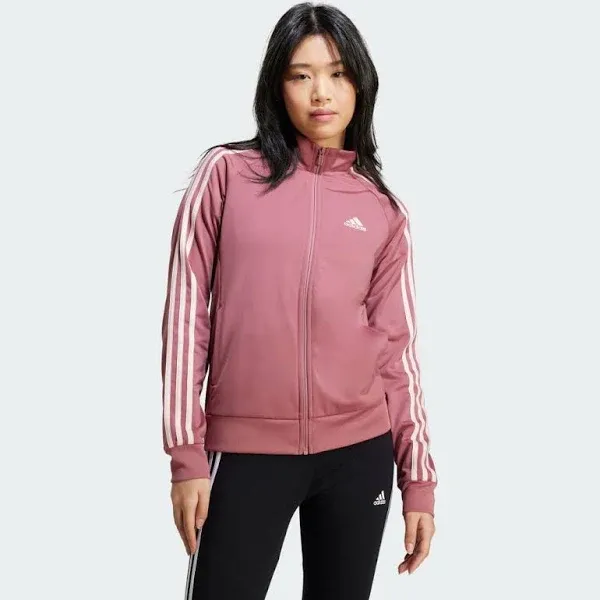 adidas Women's Essentials Warm-Up Slim 3-Stripes Track Jacket