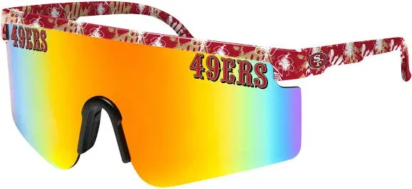 FOCO Men's NFL Team Logo Large Frame Sunglasses