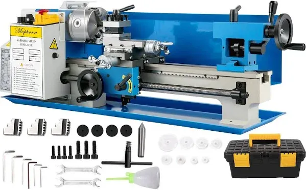 Metal Lathe 7 X 12 Inch, Precision Mini Metal Lathe 2250 RPM 550W Variable Speed