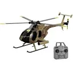 YX C189 MD500E 150-size 6-Axis Gyro Stabilized RTF Scale Helicopter w/ Weapons - Black