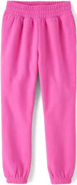 Girls Fleece Jogger Pants - Blue