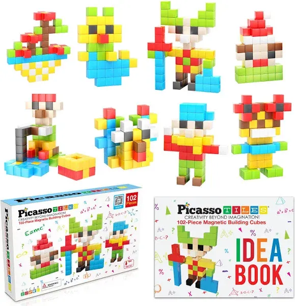 PicassoTiles 102 Piece Pixel Magnetic Puzzle