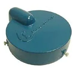 Harvard Cast Iron Submersible Well Cap C56V Blue Fits 5-5/8&#034; 6&#034; ID 6-5/8&#034;