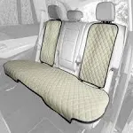 FH Group CIFH1028-BEIGE Faux Leather 2nd Row Beige Seat Protectors