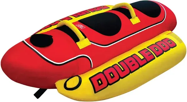 Airhead Double Dog Towable 1-2 Rider Tube for Boating and Water Sports, Double-S