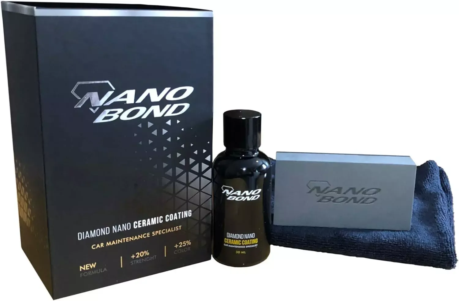 Nano Bond Ceramic Coating 9H PRO, Car, Plastic, Glass, and Wheel Exterior Care