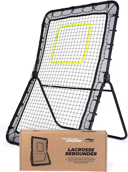 Victorem Lacrosse Rebounder for Backyard 6x4 Ft. Lacrosse Bounce Back Net