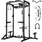 Mikolo F4 Power Rack, Black| Multifunctional Machine | Home gym|affordable Exercise Equipment