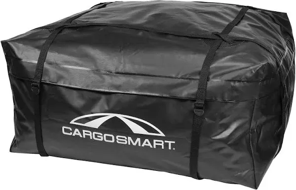 CargoSmart Rainproof Roof Top Cargo Carrier — Soft Sided Cargo Bag Carrier for Car Top, 36”x30”x16” — Up to 10 Cubic Feet of Storage, Easily Mounts to Vehicle’s Bare Roof, Roof Rack or Roof Top Basket