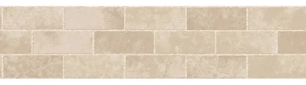 Fine Decor Cream Stone Tile Peel and Stick Border FDB50029