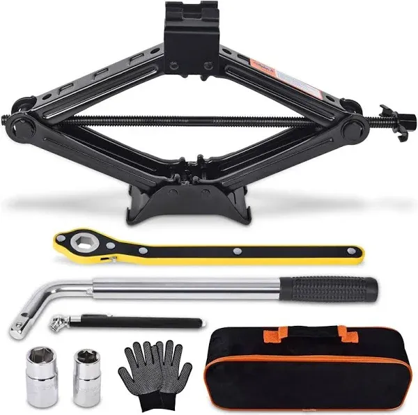 Car Jack Kit Scissor Jack for Car 2 Ton