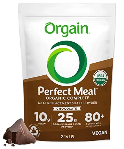 Orgain Organic Chocolate Perfect Meal Replacement Shake Powder