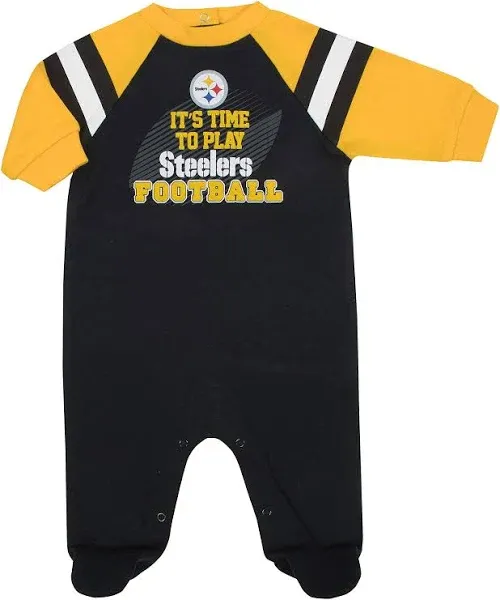 Pittsburgh Steelers NFL Football One Piece Footed PJ, Sie 3-6 Months, NWOT