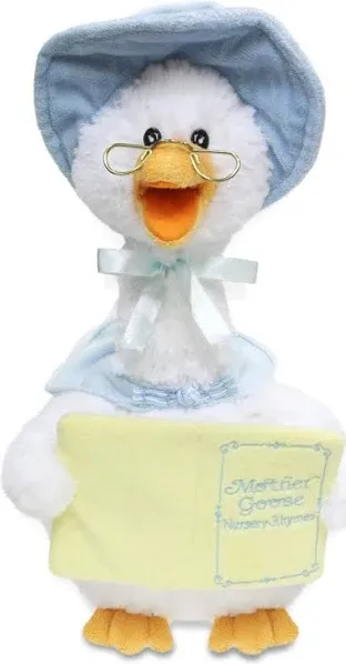 Cuddle Barn - Mother Goose Animated Stuffed Animal, Talking, Story-Telling Plush Toy for Kids, 14"