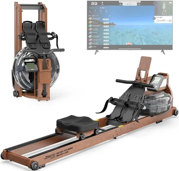 [Thanksgiving Deal] JOROTO Harvest Oak Water Rower Machine AU