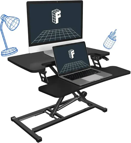 FLEXISPOT 28'' Height Adjustable Standing Desk Converter