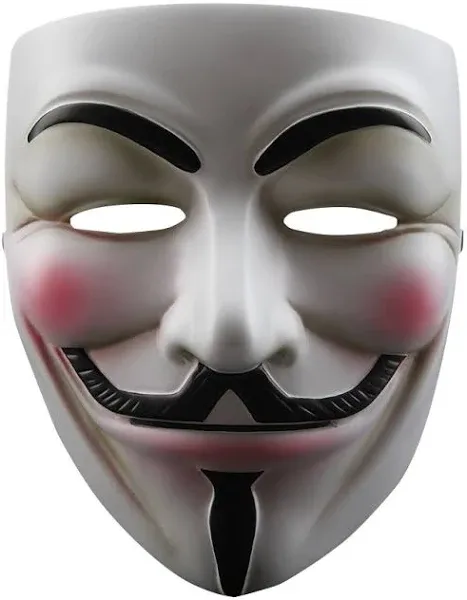 Nevlantii V for Vendetta Guy Fawkes Mask Quality Anonymous Mask Halloween Costume Hackers Mask Cosplay Party Mask One