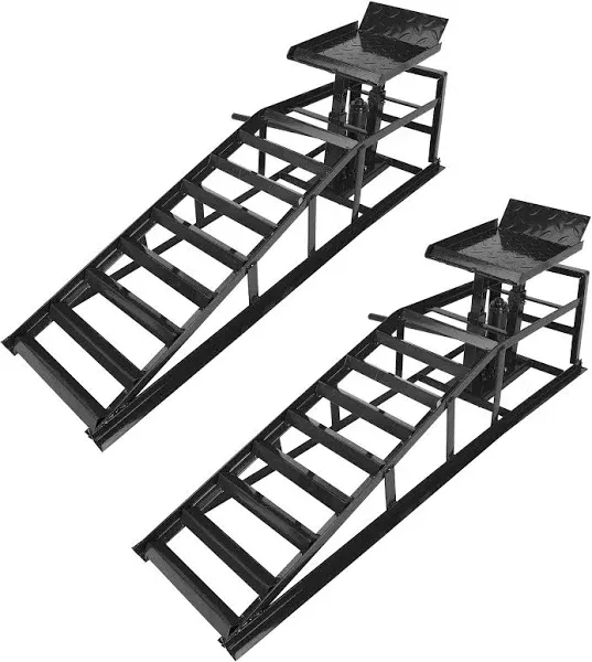 Auto Car Truck Service Ramps Lifts, Garage Car Lift Hydraulic Ramps Black 5 Ton,Automotive Hydraulic Lift Repair Frame Lift(2 Pack)