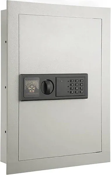 PARAGON SAFES Electronic Flat Wall Safe Box with Digital Keypad and 2 Manual Ove