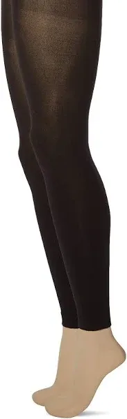 No Nonsense Women's Super Opaque Control Top Footless Tights