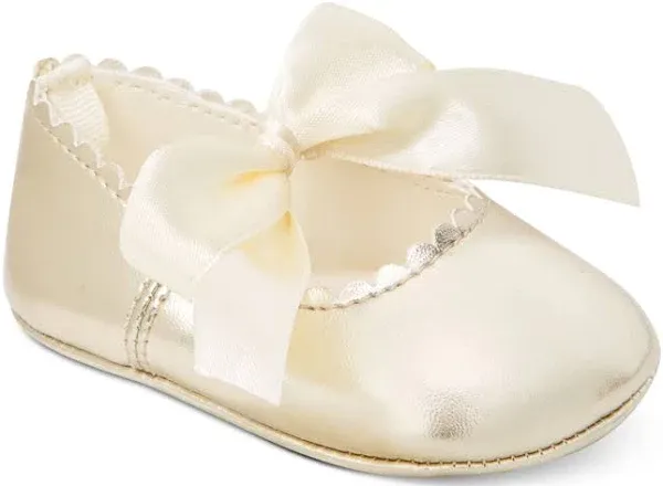 First Impressions Baby Girls Soft Sole Ballet Flats